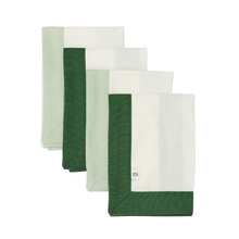 Load image into Gallery viewer, Roundhouse: Mint and Forrest Green Napkin Set
