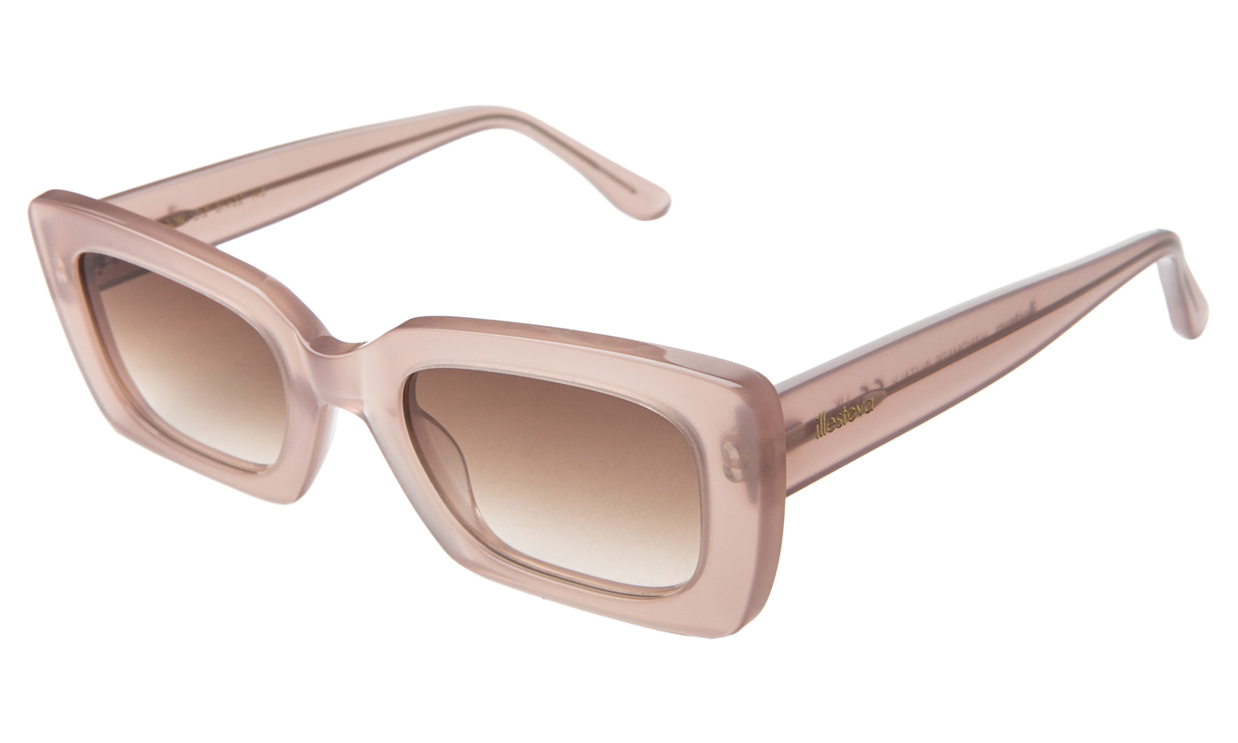 NEW Illesteva Wilson Sunglasses in Amber/Honey Flat See Through Wilson Sunglasses In Amber/honey Flat See Through main image 3
